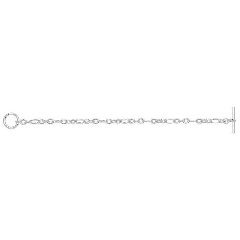 Silver Bracelet Thin Belcher Tbar