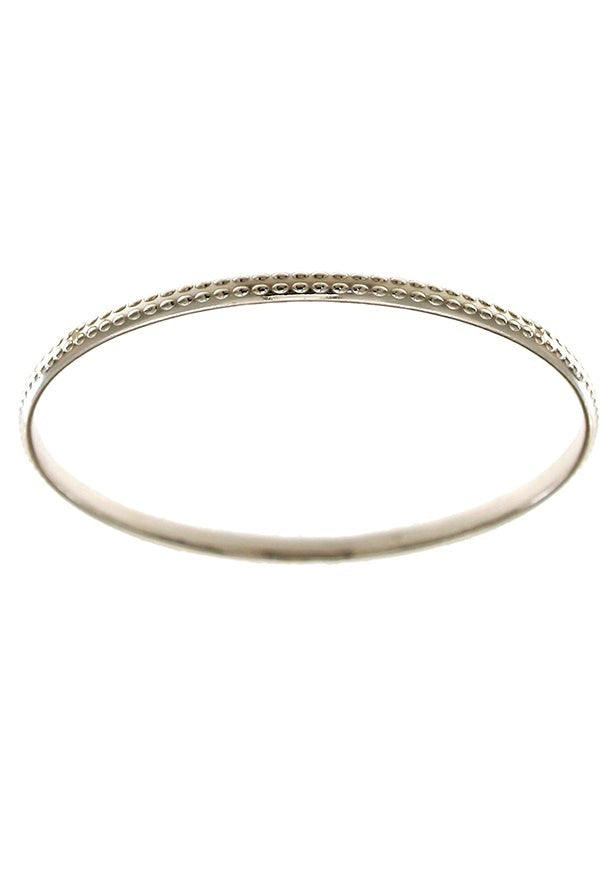 Sterling Silver Fancy Bangle