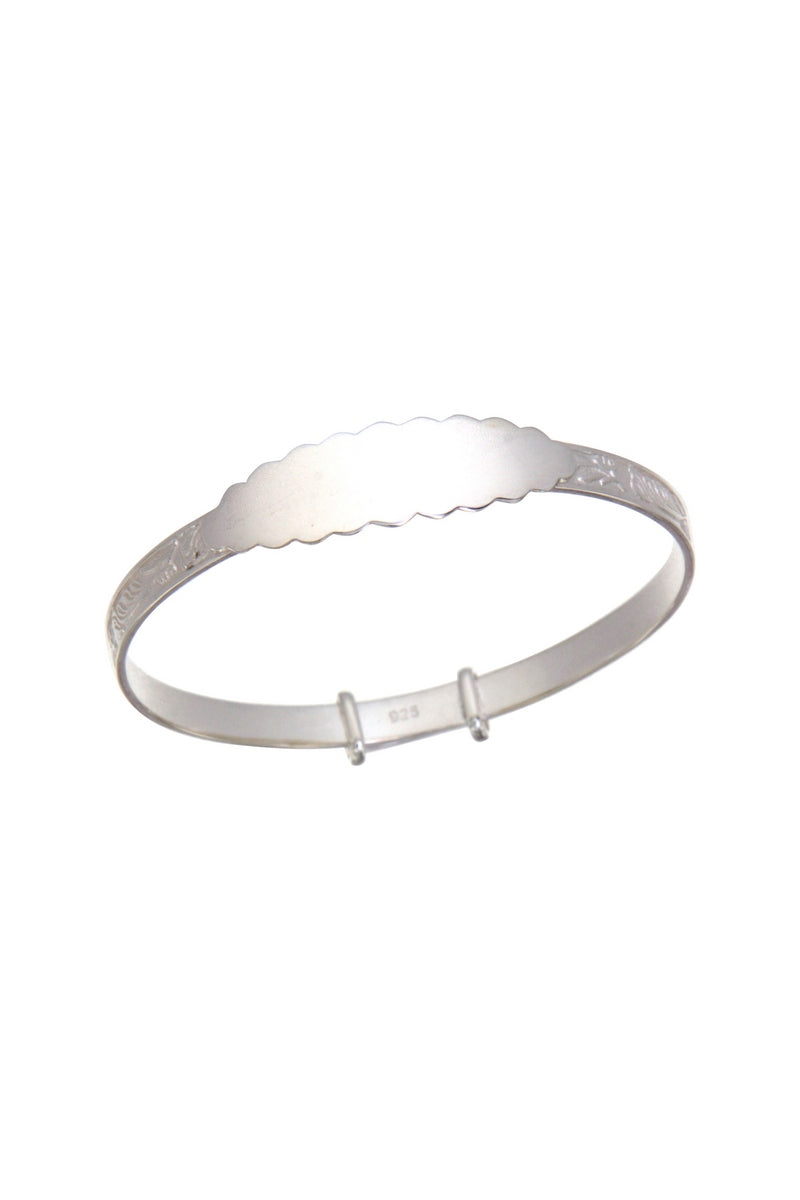 Sterling Silver Celtic I.D Baby Bangle