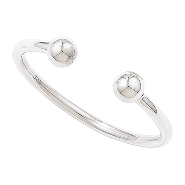 Sterling Silver Torc Bangle
