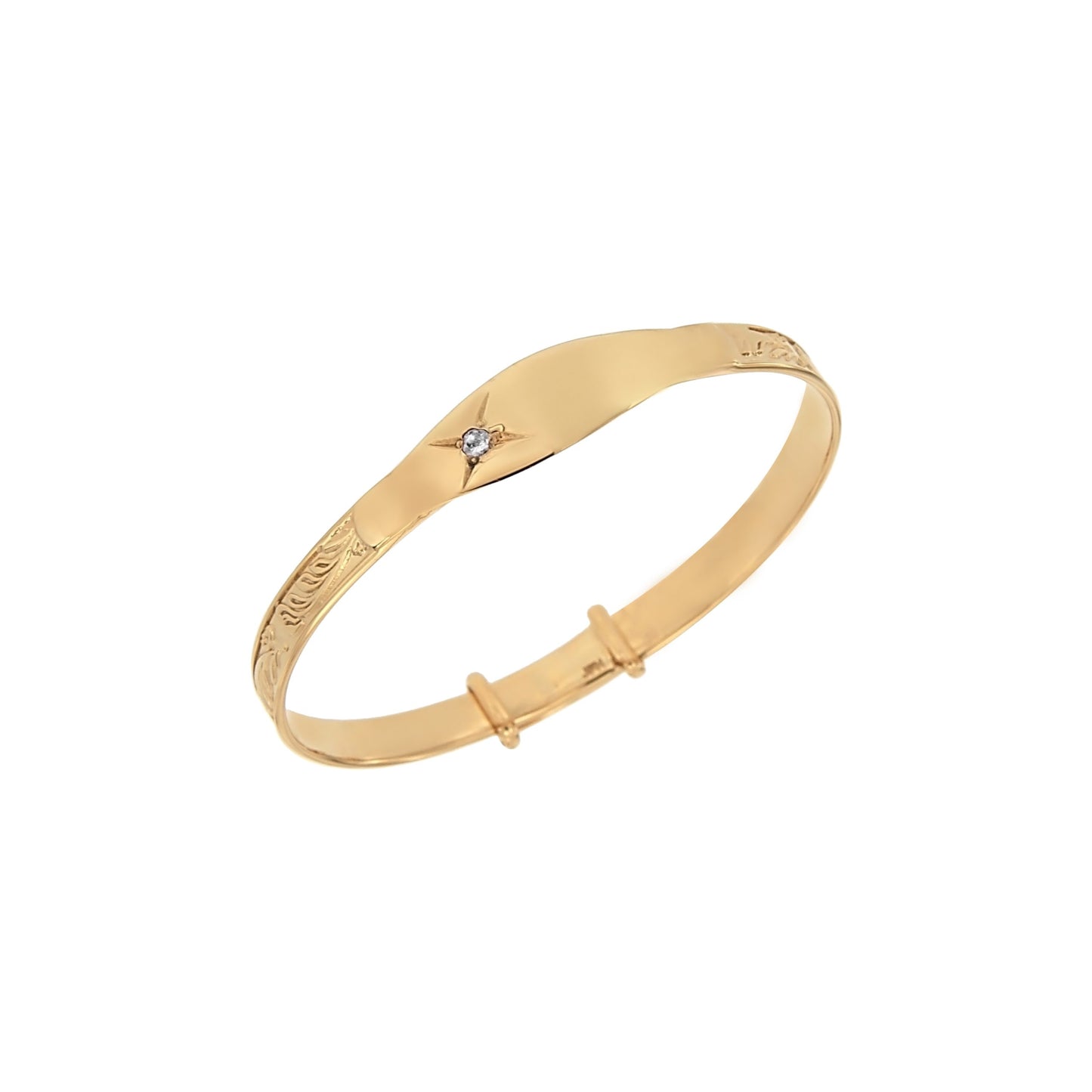 Sil G/P Baby Bangle Cz