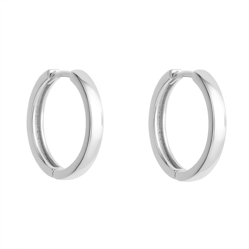 Sterling Silver 20mm Tube Hoop Earring