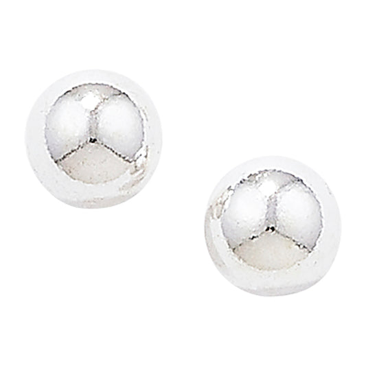 Sterling Silver 5mm Ball Stud Earrings