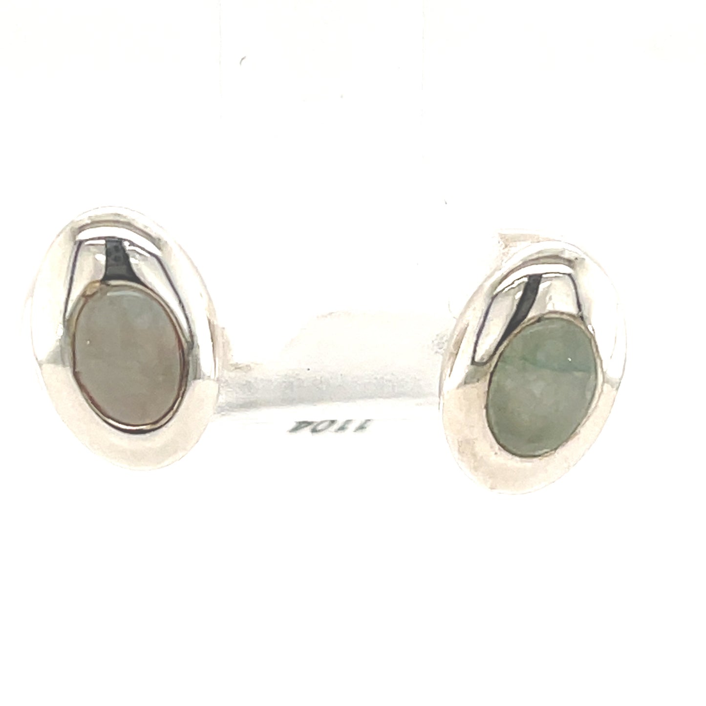 Sterling Silver Oval Stud Earring