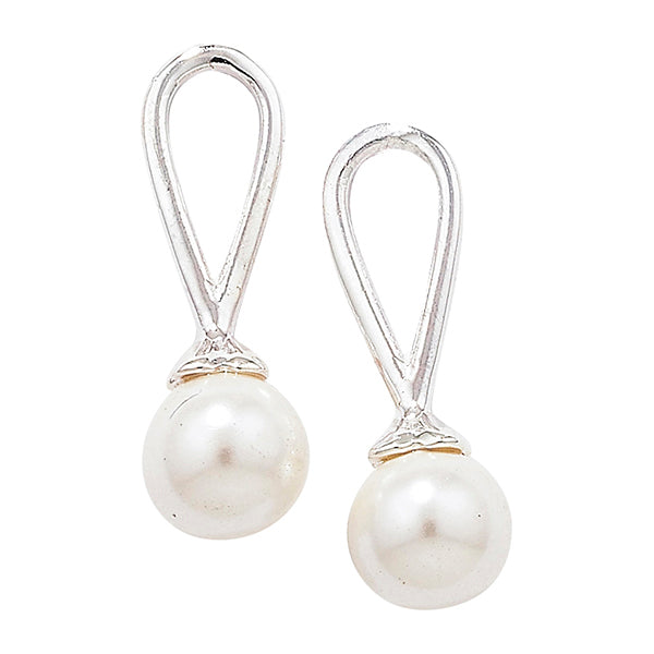 Sterling Silver Pearl Drop Earrings