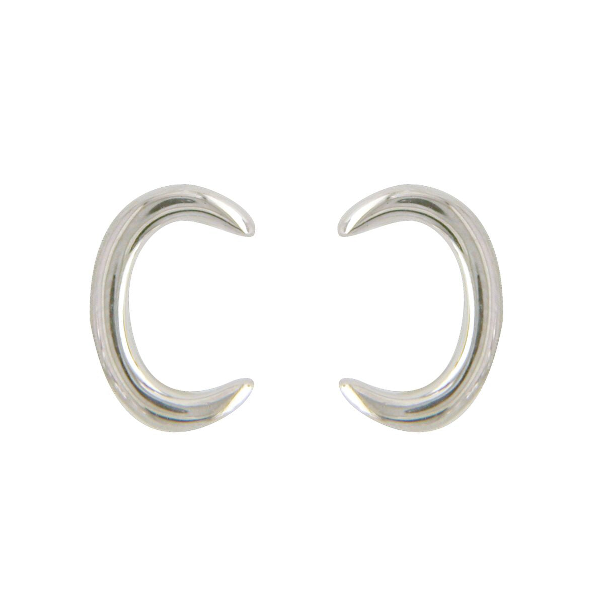 Sterling Silver Crescent Earrings