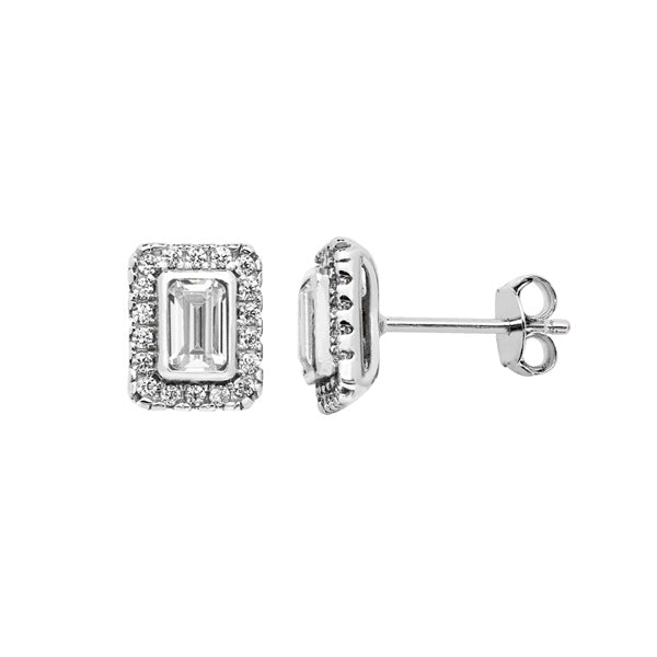 Sterling Silver Cubic Zirconia Earrings