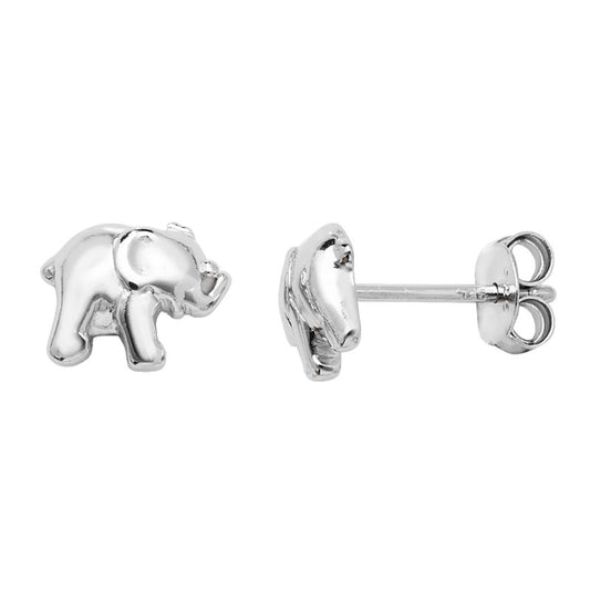 Silver Earring Elephant