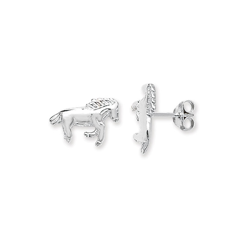 Silver Earring Unicorn