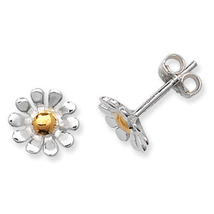 Sterling Silver Flower Stud