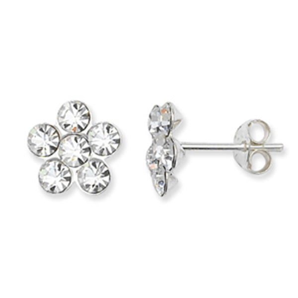 Sterling Silver Flower Stud Earring