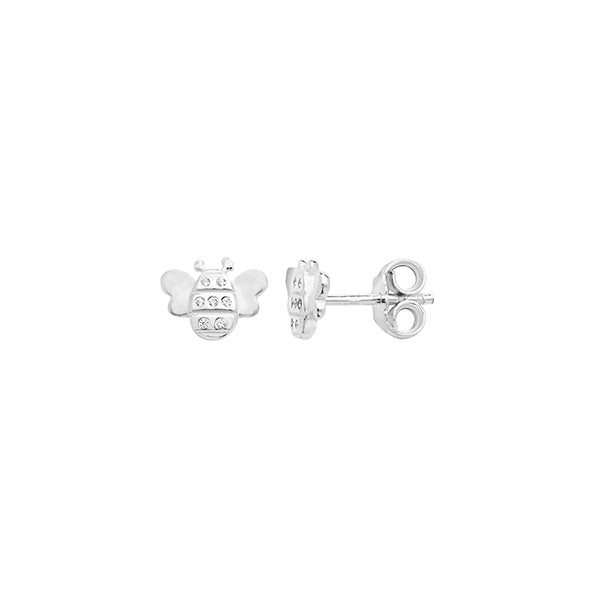 Sterling Silver Bumble Bee Earrings