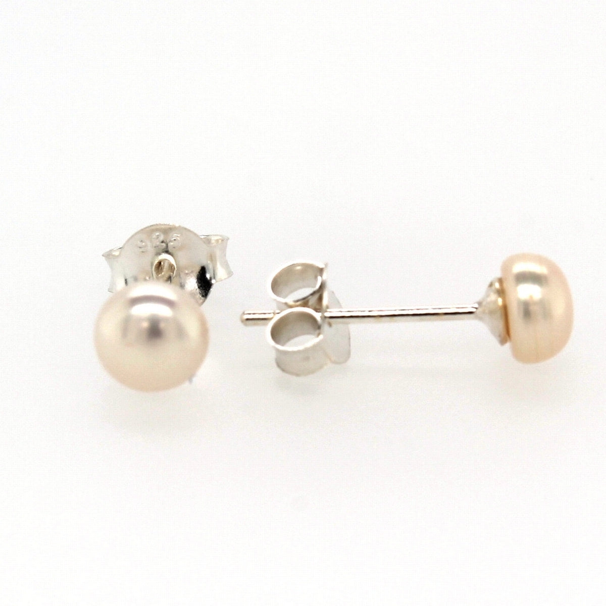 Sterling Silver 5.5mm Pearl Stud Earrings