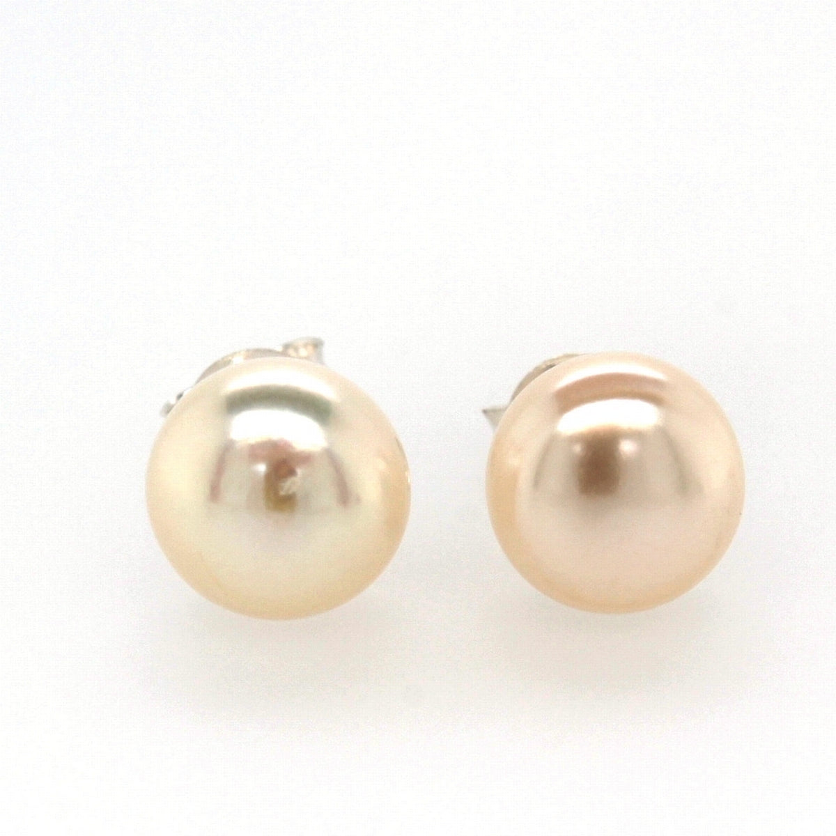 Sterling Silver 8.5mm Pearl Stud Earrings