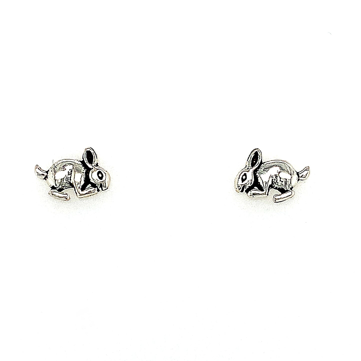 Sterling Silver Kids Rabbit Earrings