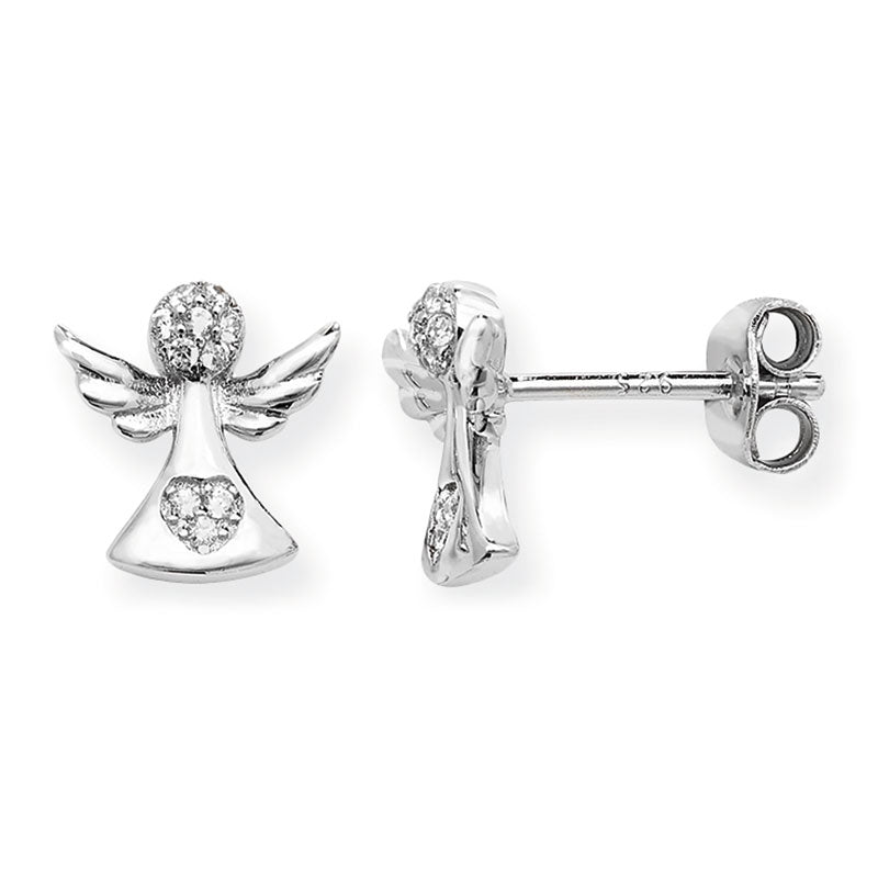 Sil E/Rg Cz Heart Angel