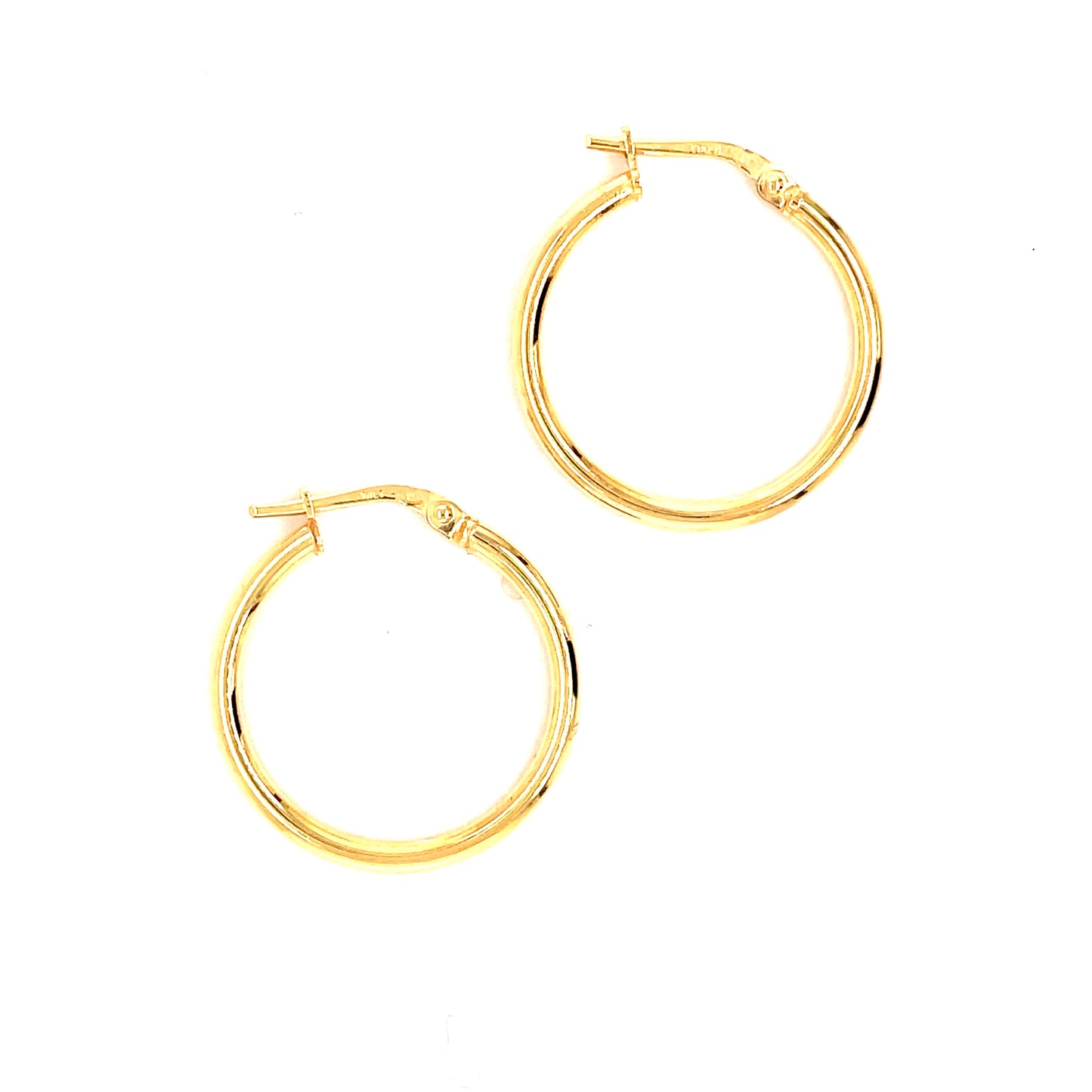 Sterling Silver Gold Plated Hoop Earring
