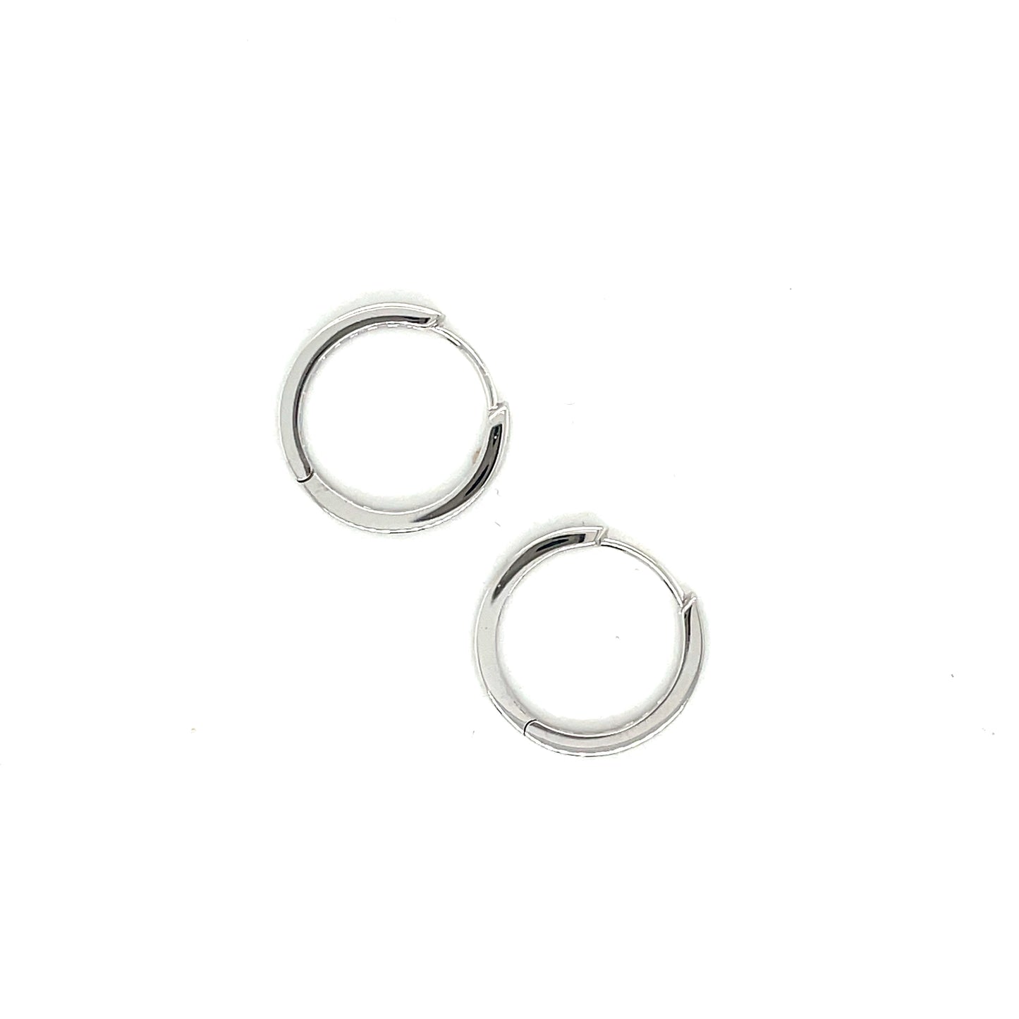 Sterling Silver Cubic Zirconia Channel Set Hoop Earring
