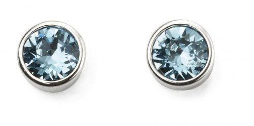 Sterling Silver Aquamarine March Birthstone Earring
