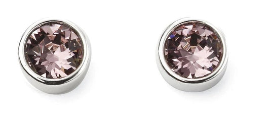 Sterling Silver Light Amethyst June Birthstone Earring