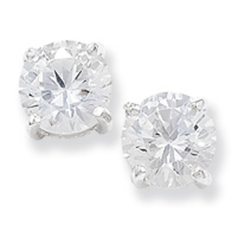 Sterling Silver Cubic Zirconia Stud Earring