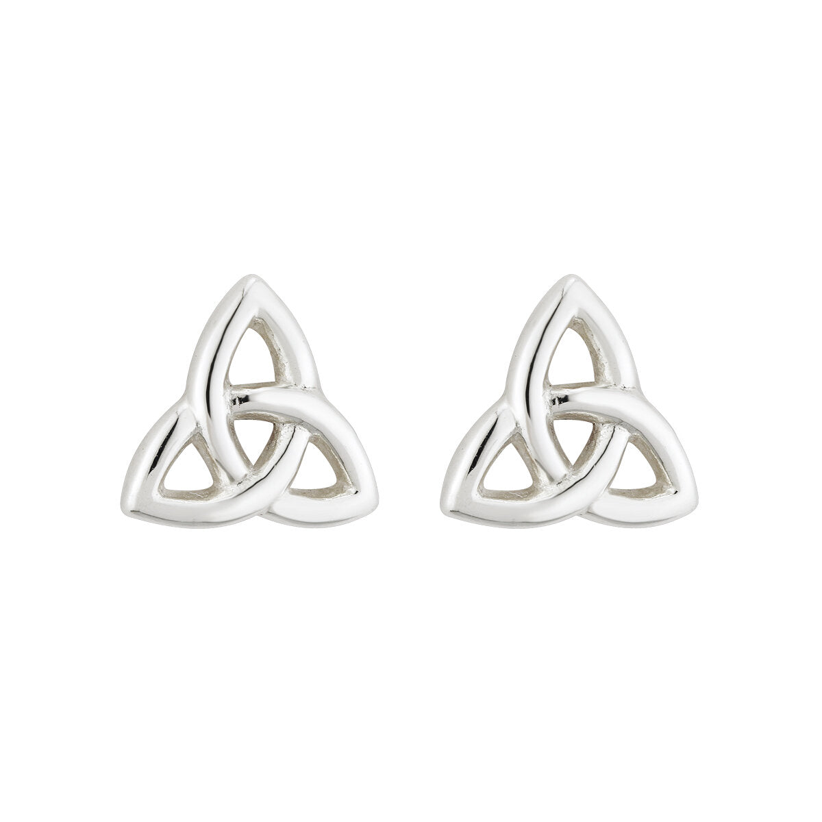 Sterling Silver Trinity Knot Stud Earring