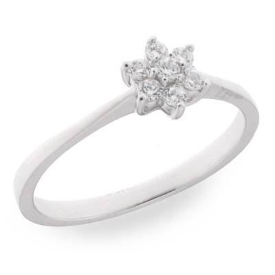 Sterling Silver Cubic Zirconia Ring