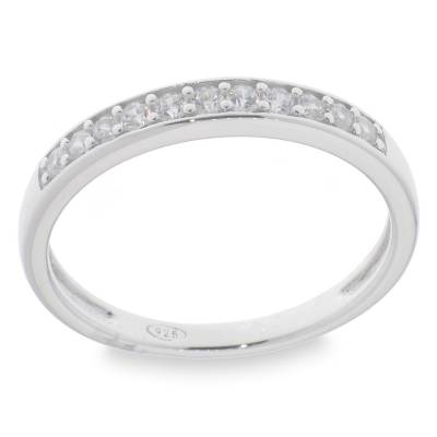 Sterling Silver Cubic Zirconia Ring