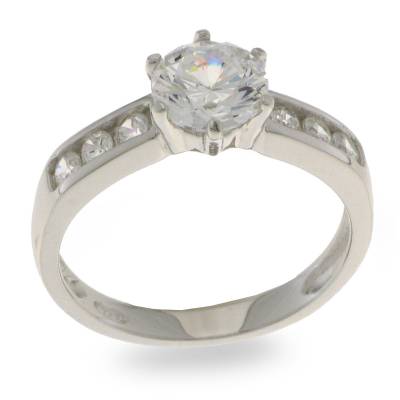 Sterling Silver Cubic Zirconia Ring