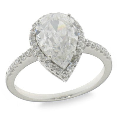 Sterling Silver Cubic Zirconia Ring
