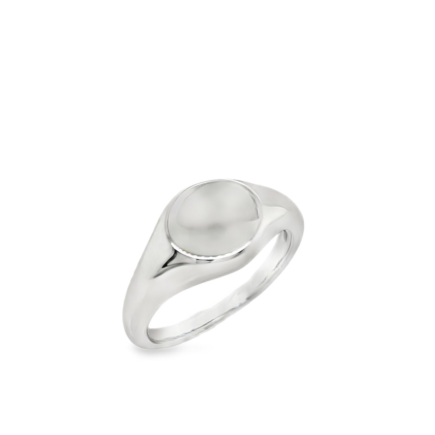 Sterling Silver Gents Oval Signet Ring