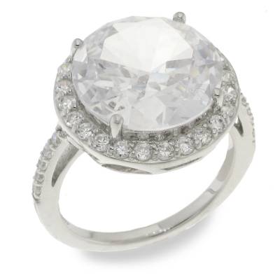 Sterling Silver Cubic Zirconia Ring