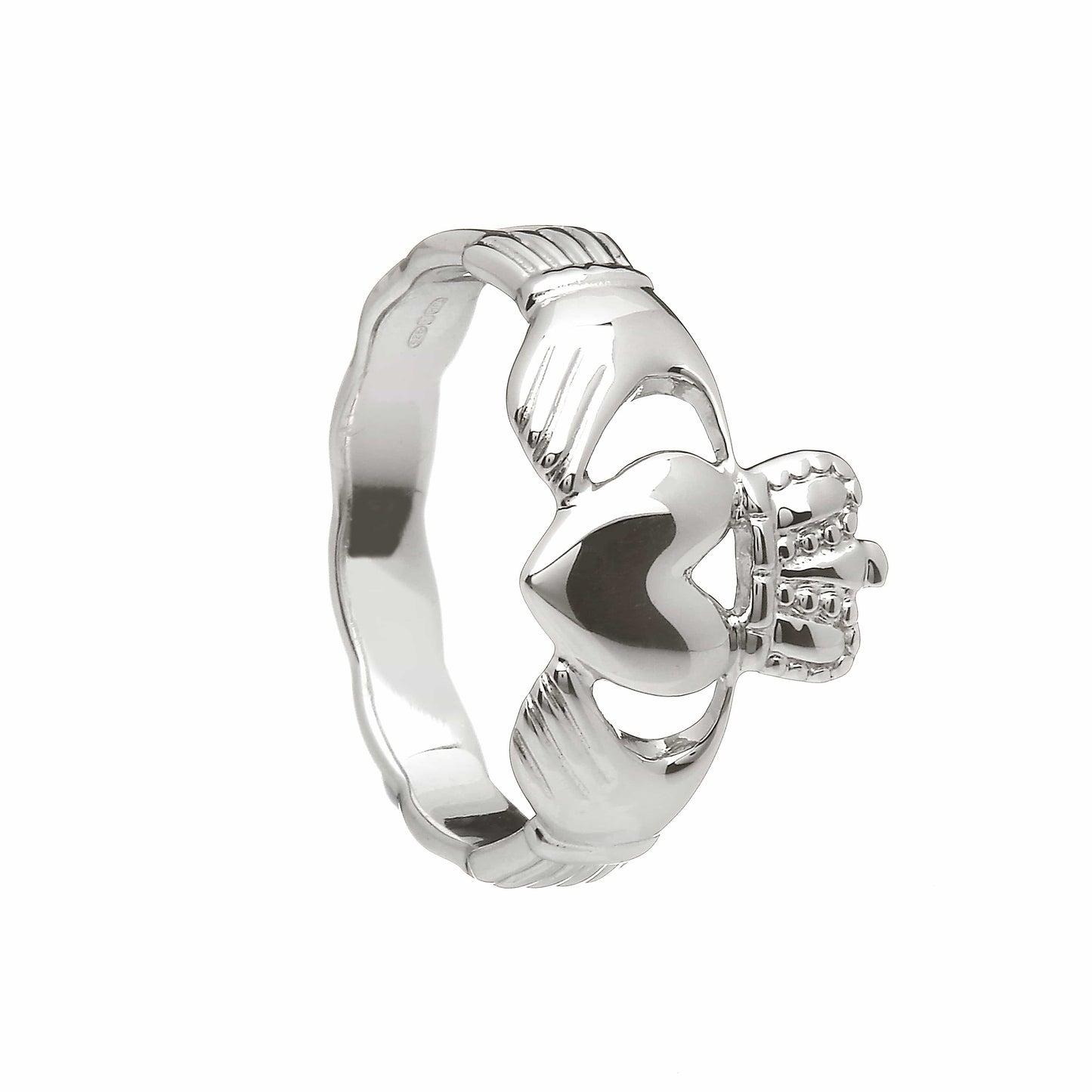 Sterling Silver Gents Claddagh Ring