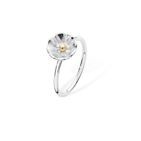 Sterling Silver Daisy Flower Ring