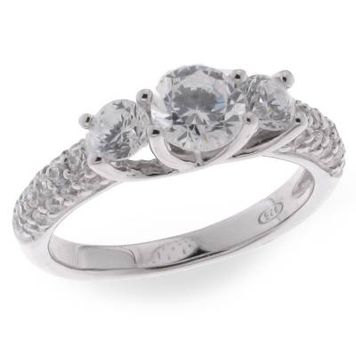 Sterling Silver Cubic Zirconia Ring