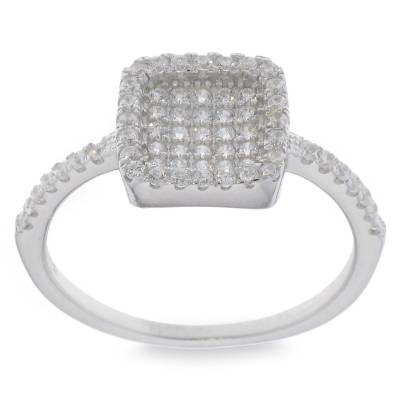 Sterling Silver Cubic Zirconia Ring
