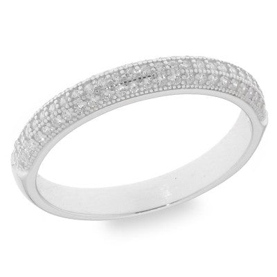 Sterling Silver Cubic Zirconia Dress Ring