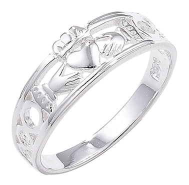 Silver Claddagh Dress Ring