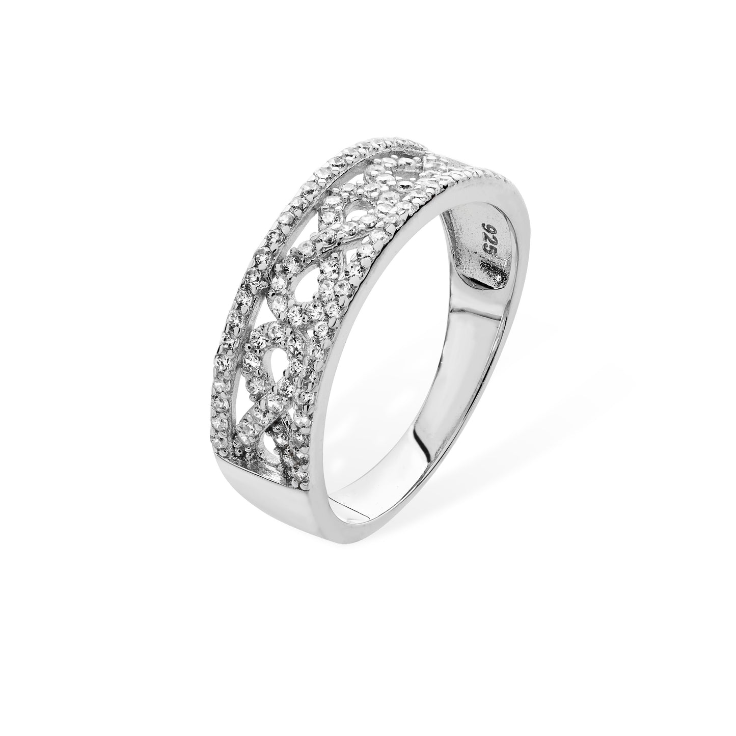 Sterling Silver Cubic Zirconia Ring