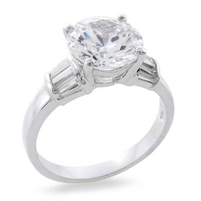 Sterling Silver Cubic Zirconia Ring