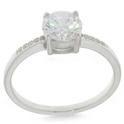 Sil Ring Cz Sol Cz Sh