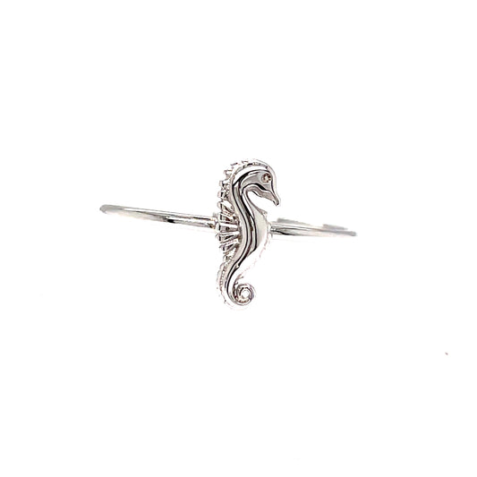 Sterling Silver Sea Horse Ring