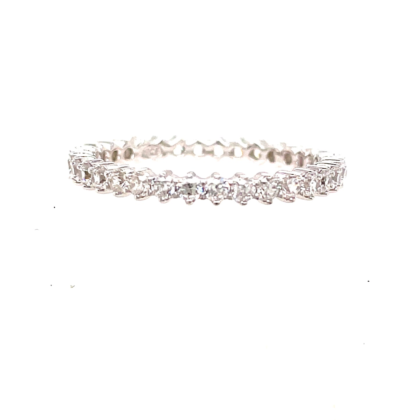Sterling Silver Cubic Zirconia Full Eternity Ring