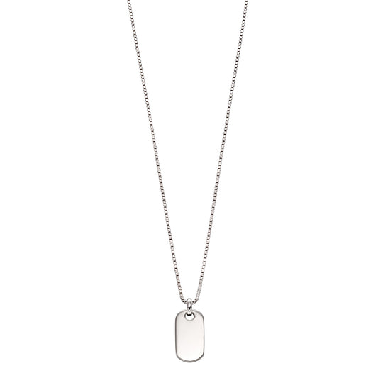 Sterling Silver Childs Dog Tag 'Oli' Pendant