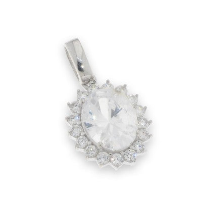 Sterling Silver Cubic Zirconia Pendant