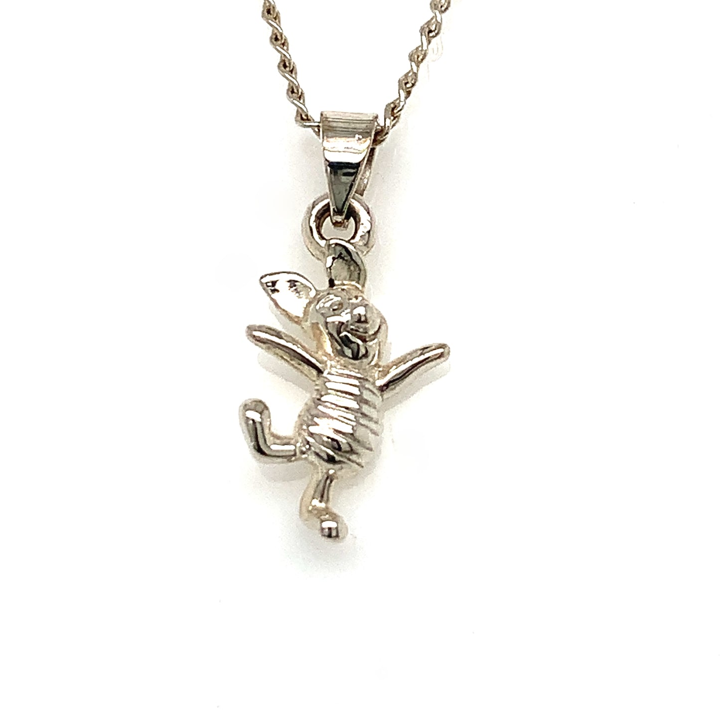Sterling Silver Piglet Kids Pendant