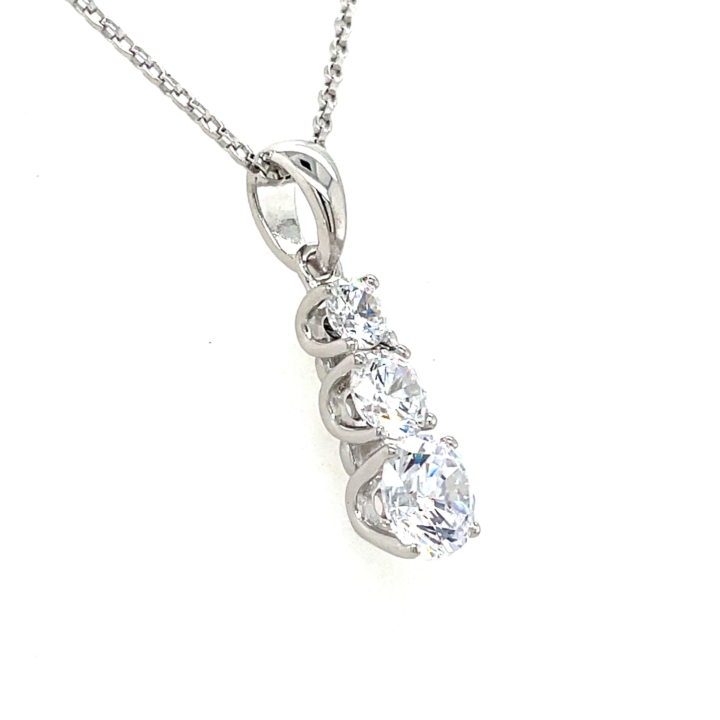 Sterling Silver Cubic Zirconia Pendant