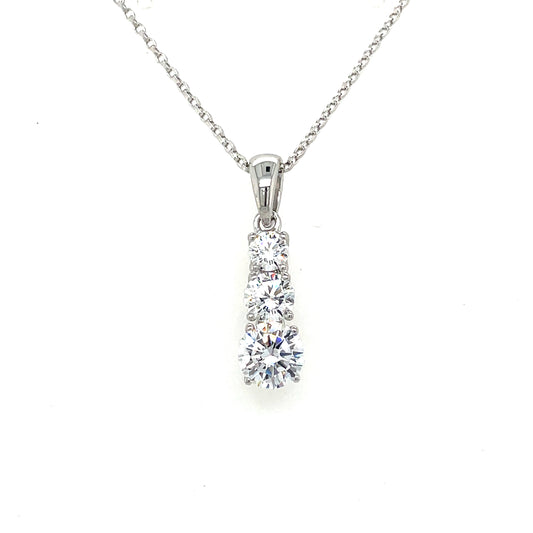 Sterling Silver Cubic Zirconia Pendant