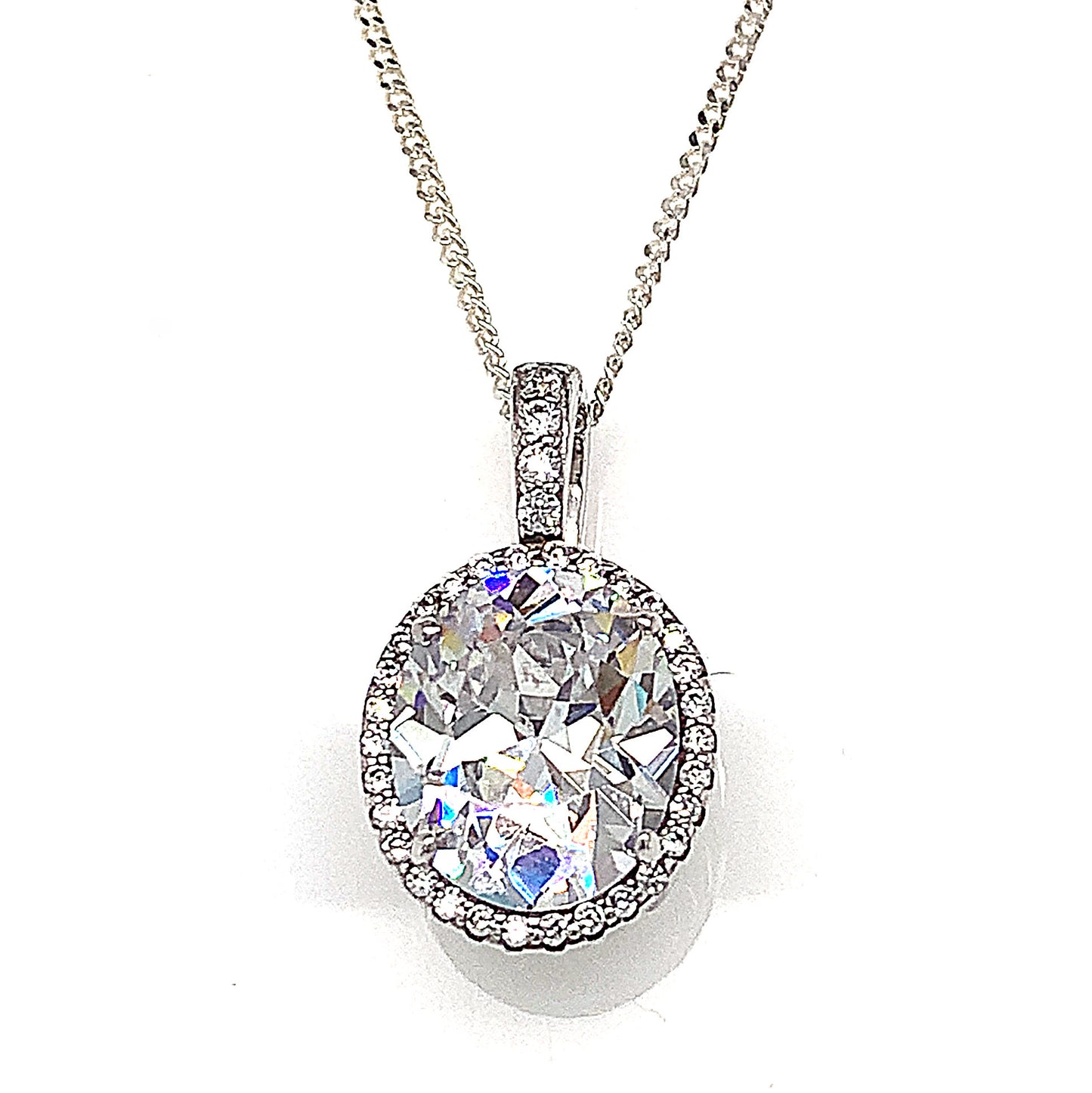 Sterling Silver Cubic Zirconia Pendant