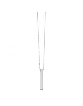 Sterling Silver Bar Drop 41-46 Cm Pendant